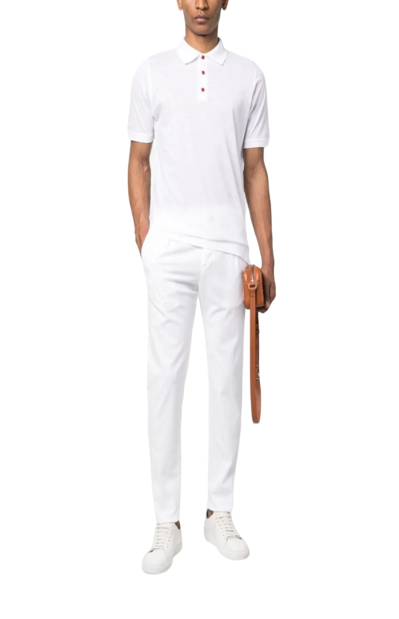 Short-sleeve cotton polo shirt