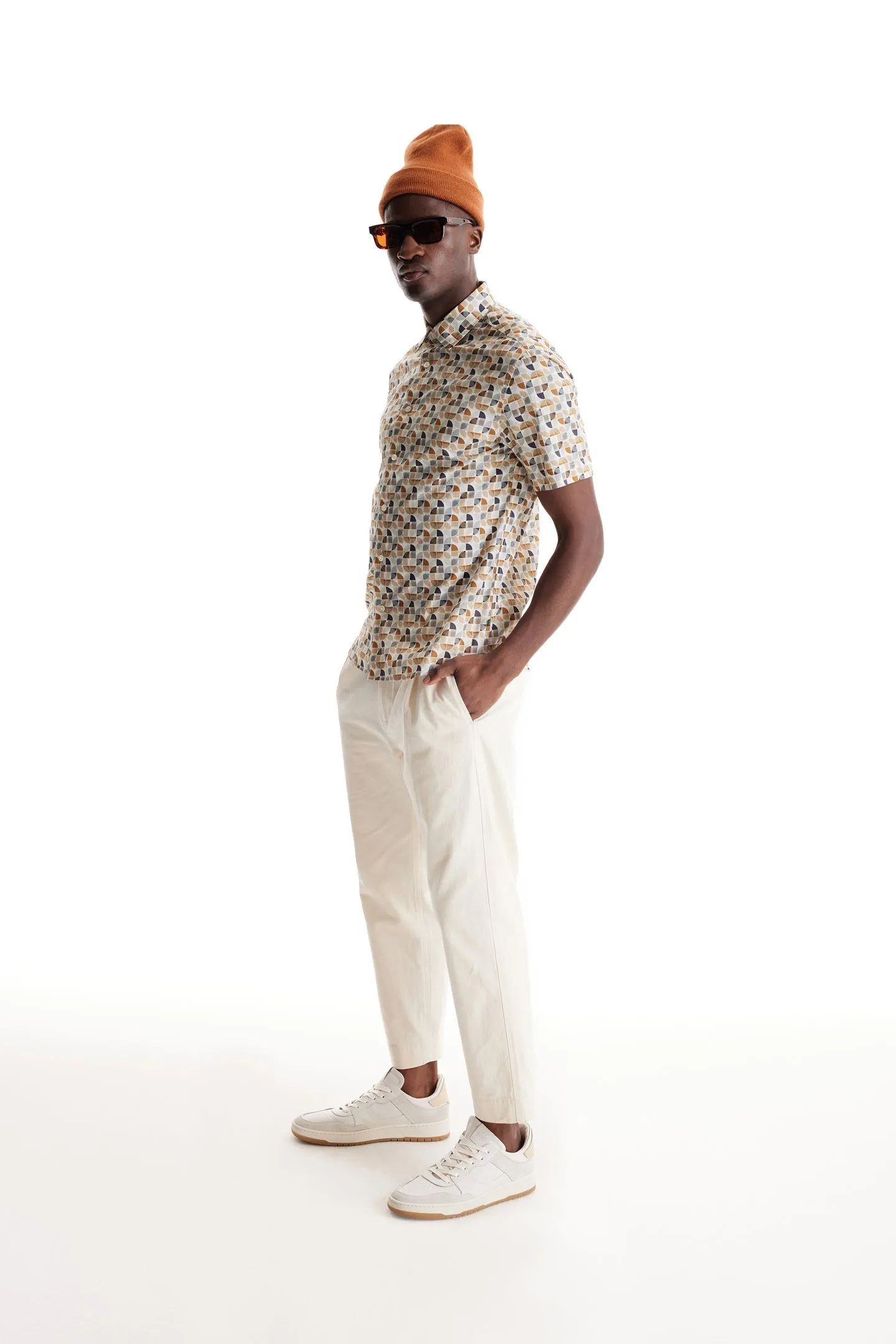 Soft Cloth Collar Shirt in Italian Poplin - White Archer Zen