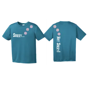 Sorry Not Sorry (Pickleballs With Stars) | Youth Short Sleeve Pickleball Shirts | 100% Polyester