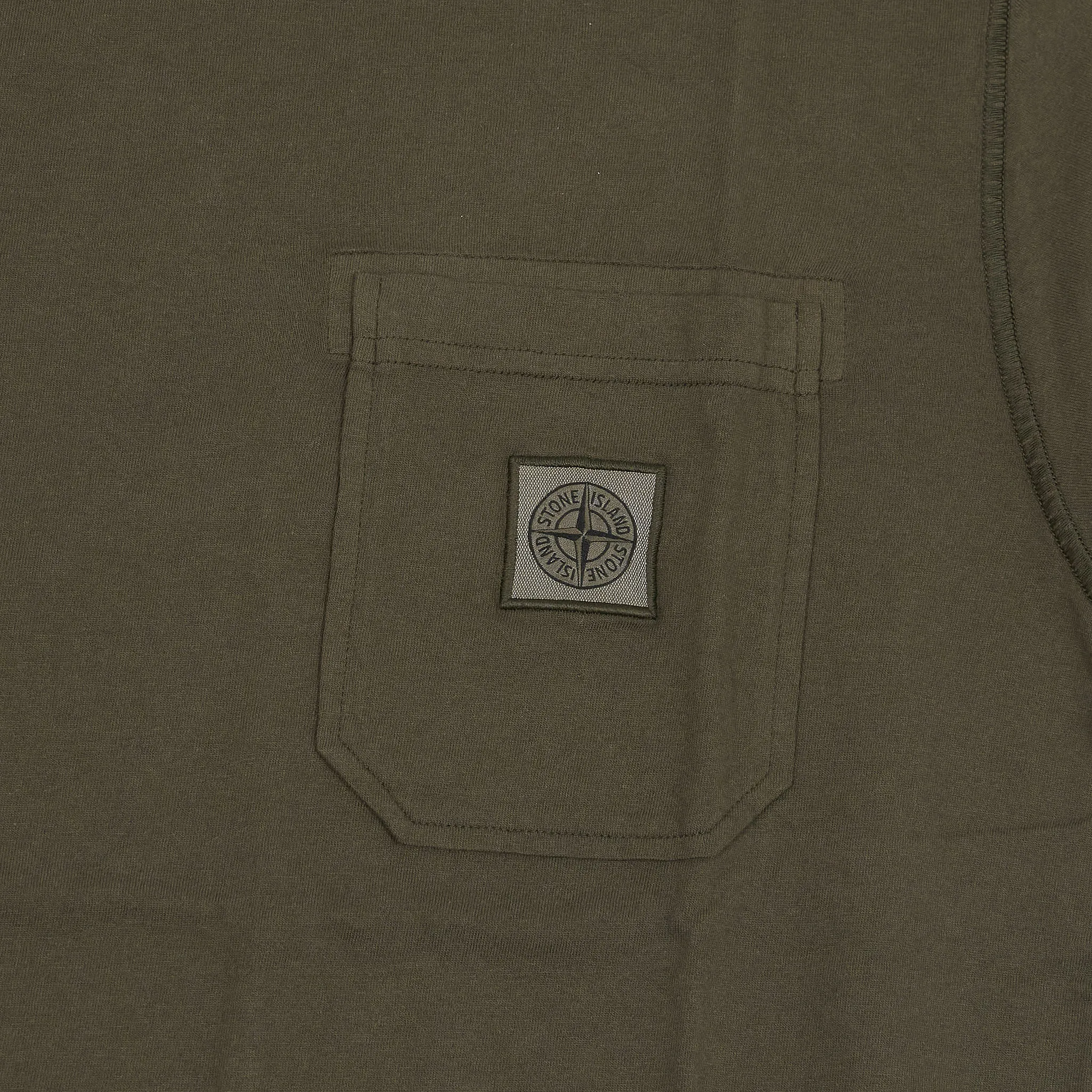 Stone Island Crew Neck Pocket T-Shirt w/Logo