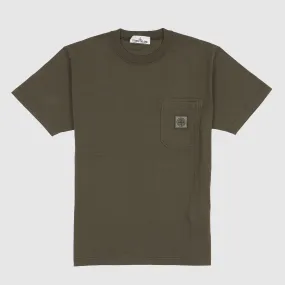 Stone Island Crew Neck Pocket T-Shirt w/Logo