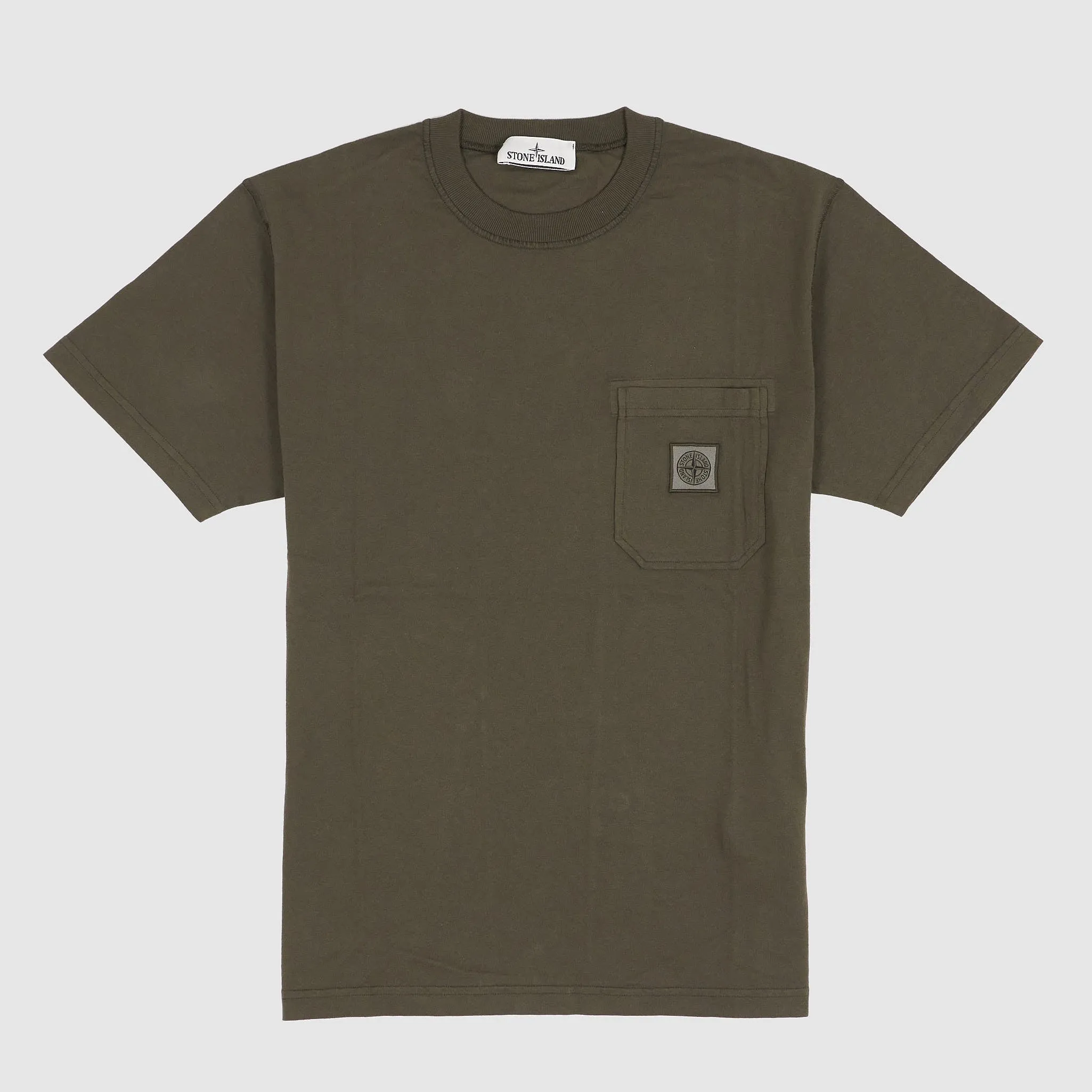 Stone Island Crew Neck Pocket T-Shirt w/Logo