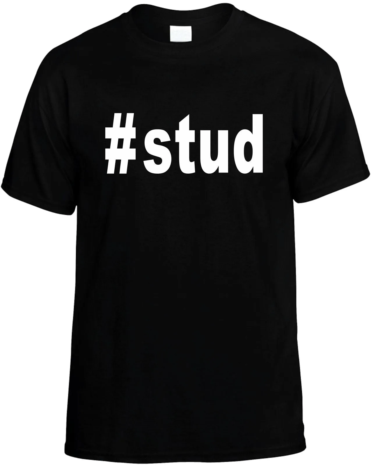 #Stud Hashtag Unisex T-Shirt Novelty Graphic Tee Shirt
