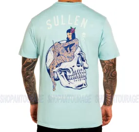 Sullen Academy Jade Green SCM4304 Short Sleeve Graphic Tattoo T-shirt For Men