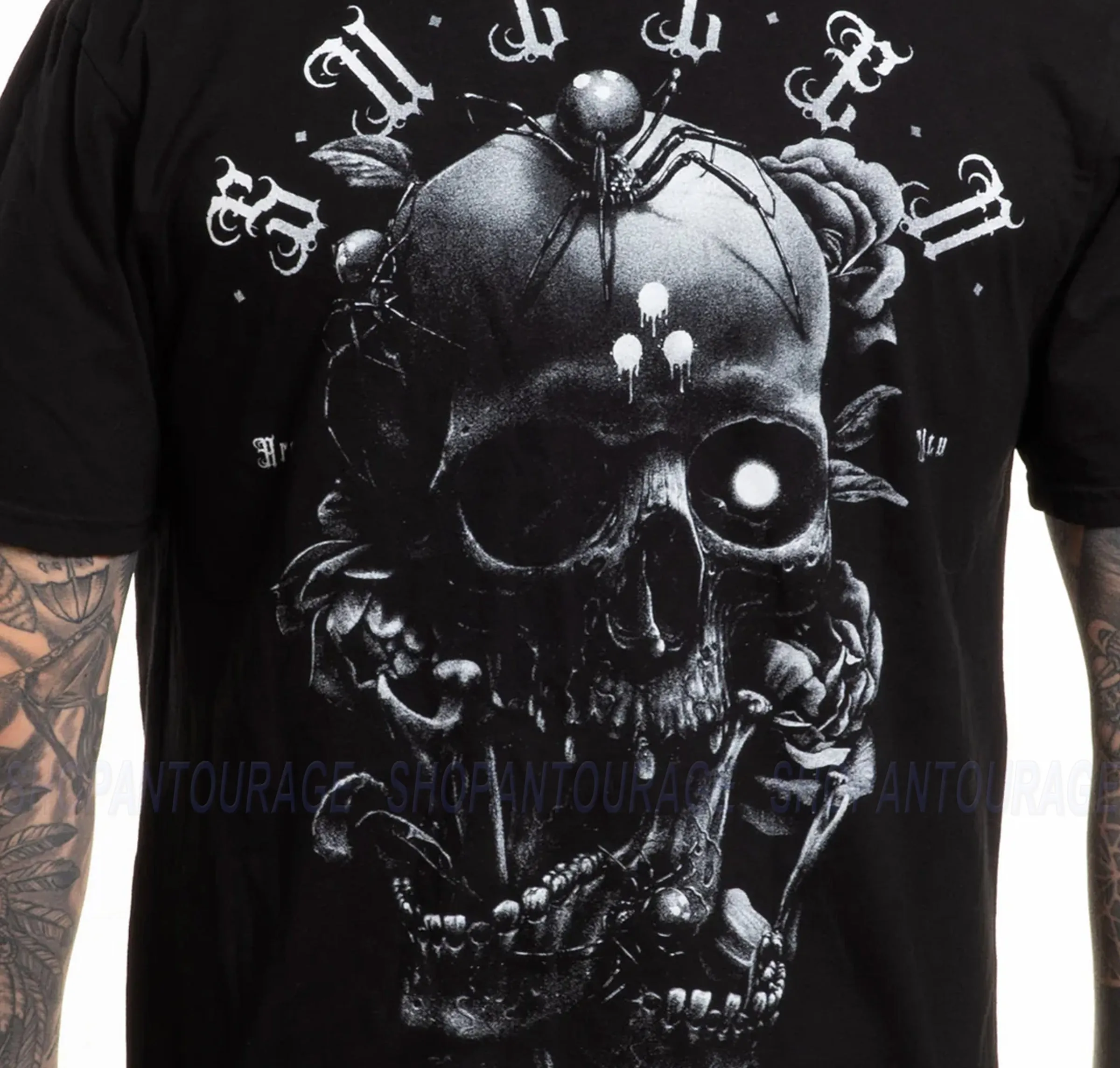 Sullen Art Collective Blaq Skull Premium Fit SCM6283 Short Sleeve T-shirt For Men