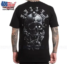 Sullen Art Collective Blaq Skull Premium Fit SCM6283 Short Sleeve T-shirt For Men