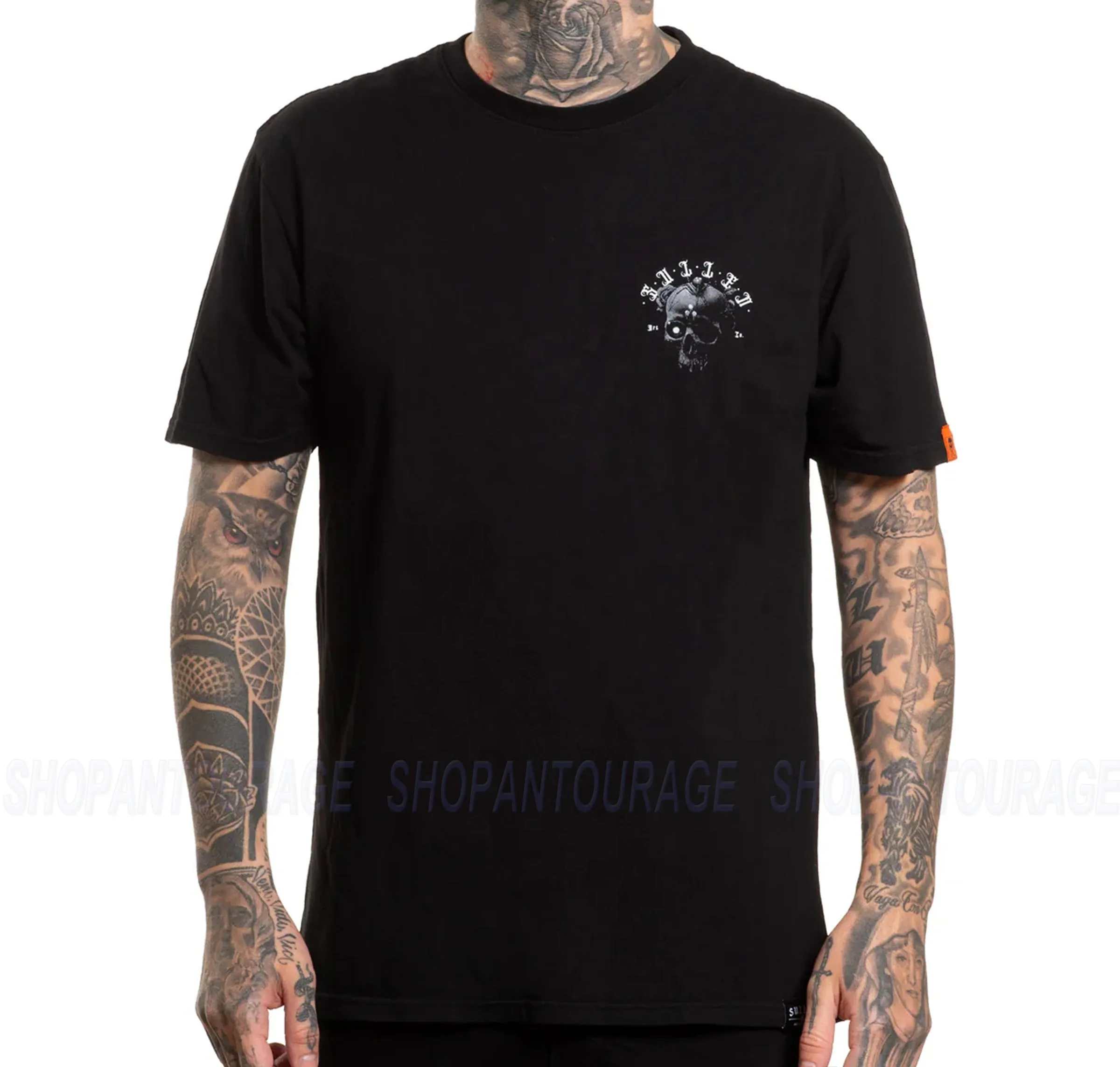 Sullen Art Collective Blaq Skull Premium Fit SCM6283 Short Sleeve T-shirt For Men