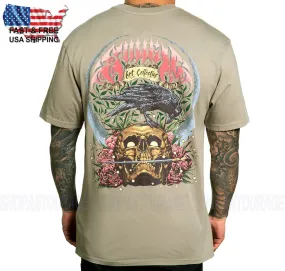 Sullen Art Collective Crow Skull Premium Fit SCM5290 Short Sleeve Men`s T-shirt.
