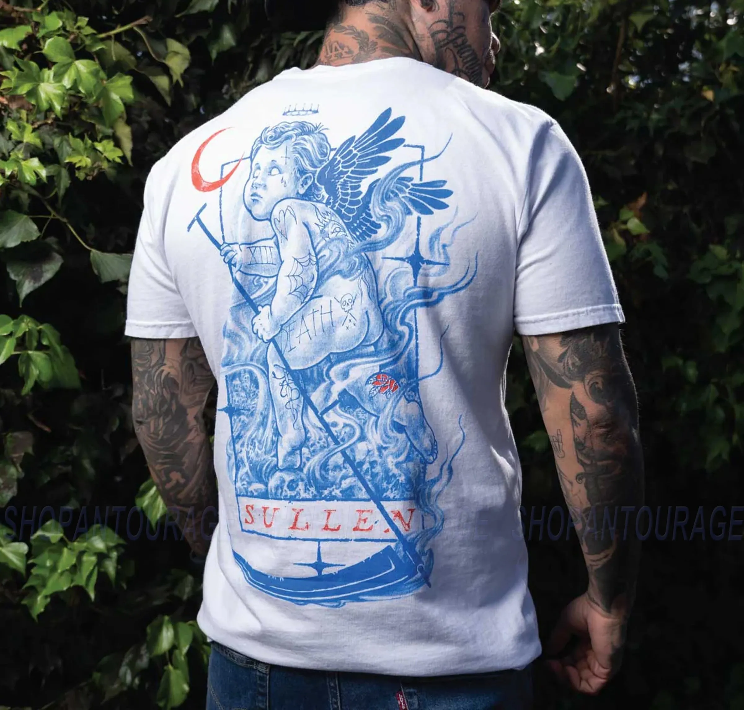 Sullen Art Collective Death Angel Premium SCM6527 Short Sleeve T-shirt For Men