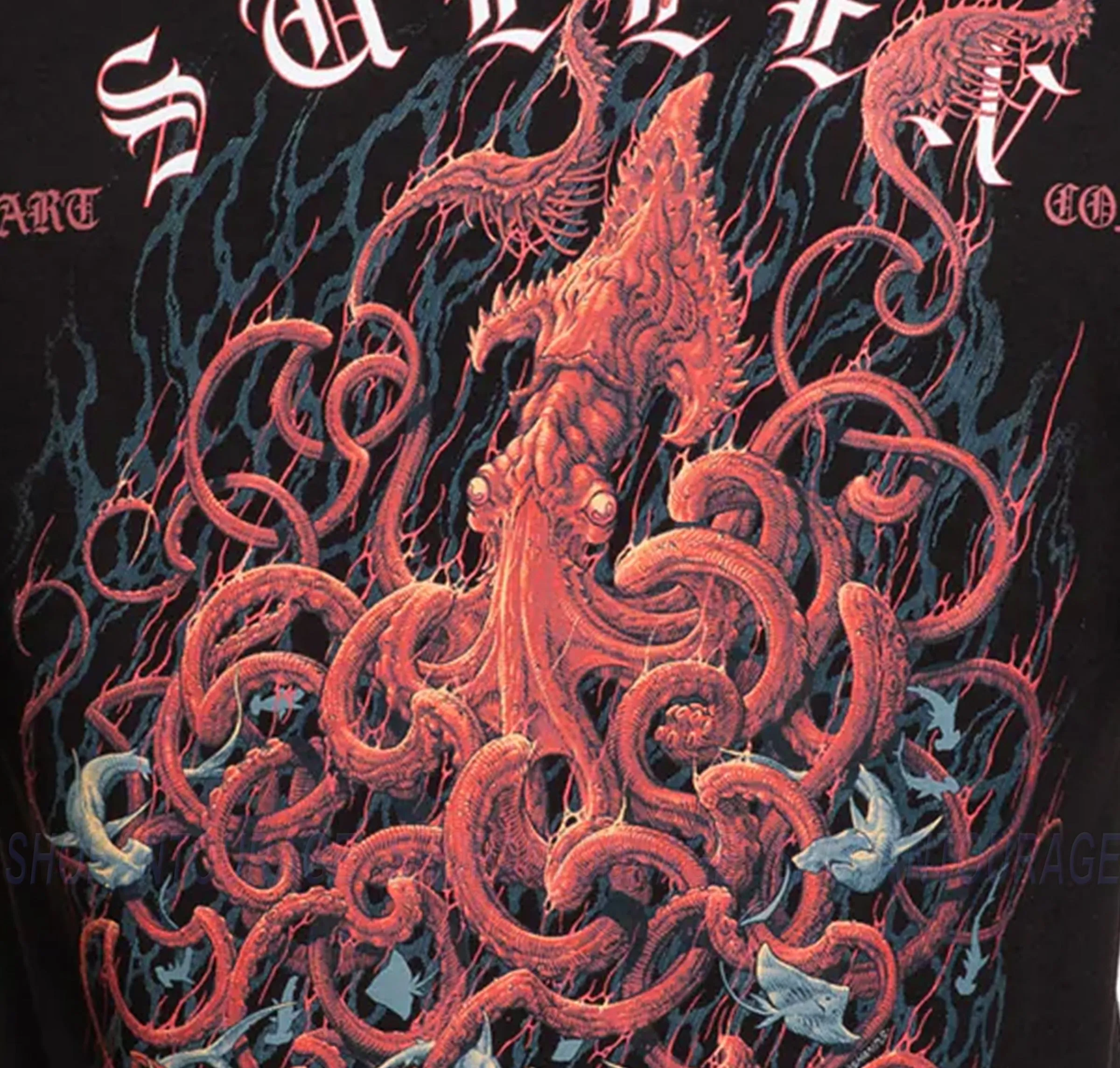 Sullen Art Collective Kraken Standard Fit SCM6187 New Short Sleeve Men`s T-shirt
