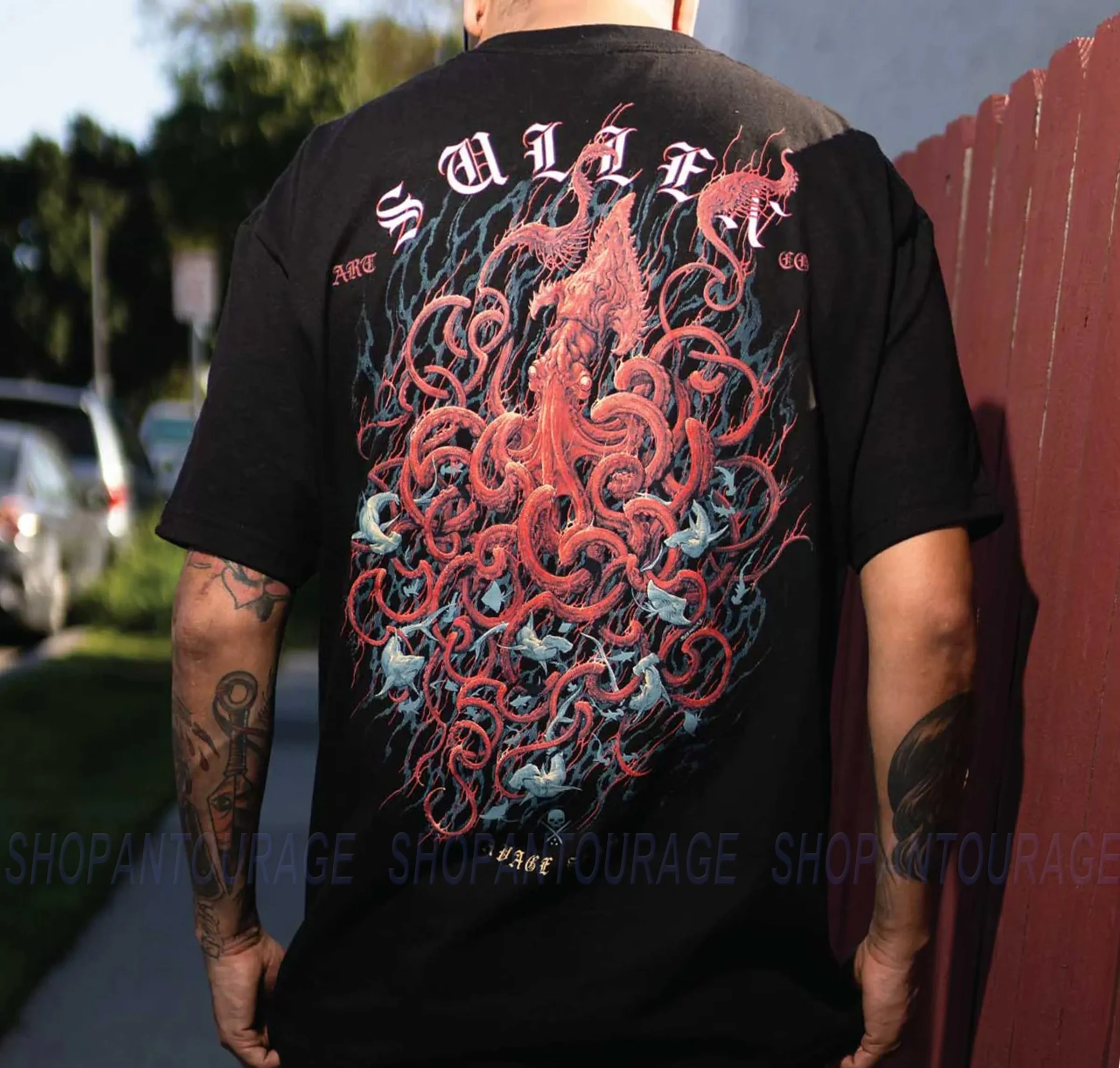 Sullen Art Collective Kraken Standard Fit SCM6187 New Short Sleeve Men`s T-shirt