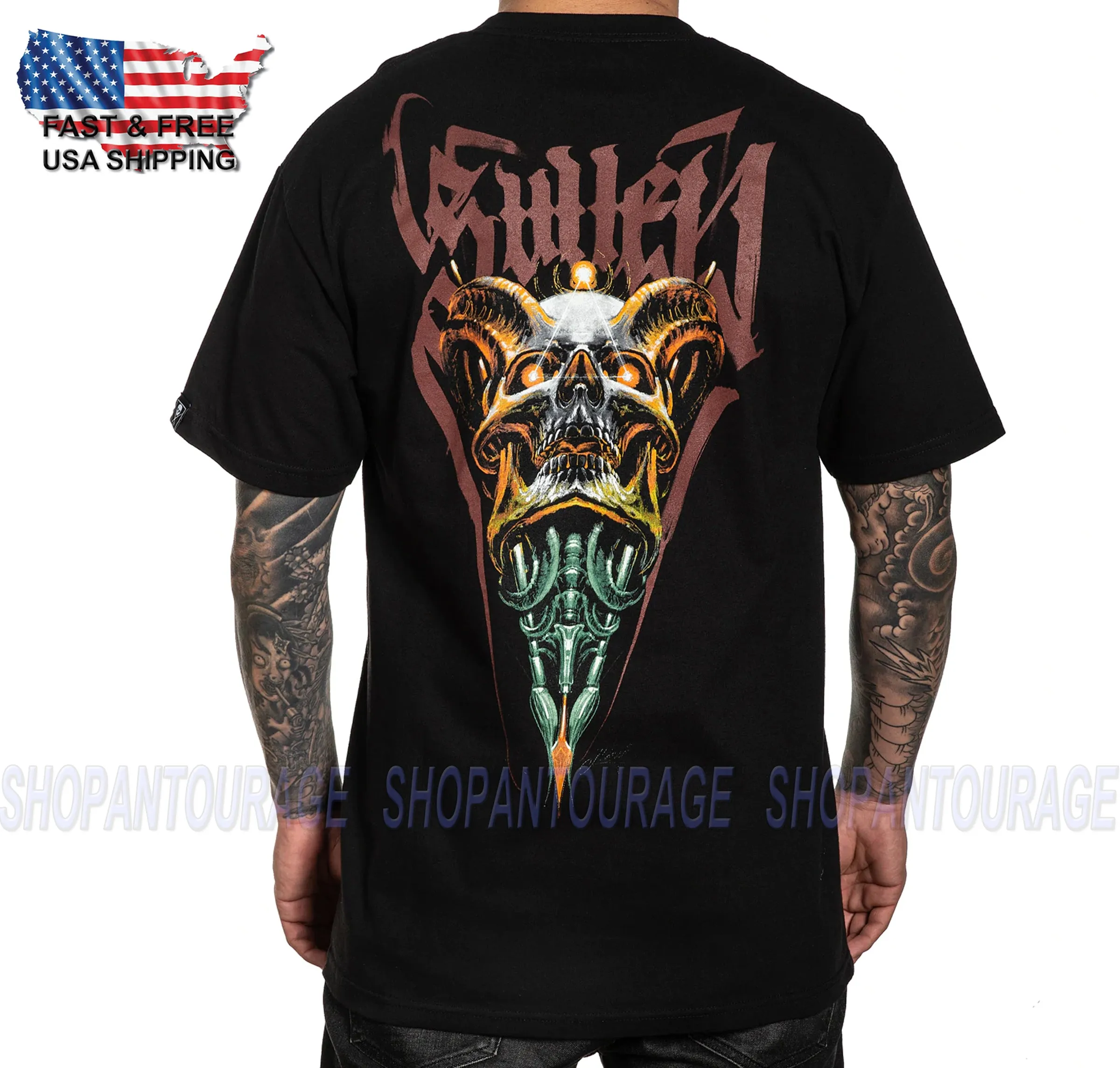 Sullen Art Collective Mads Thrill Black SCM3772 Standard Short Sleeve Men`s T-shirt