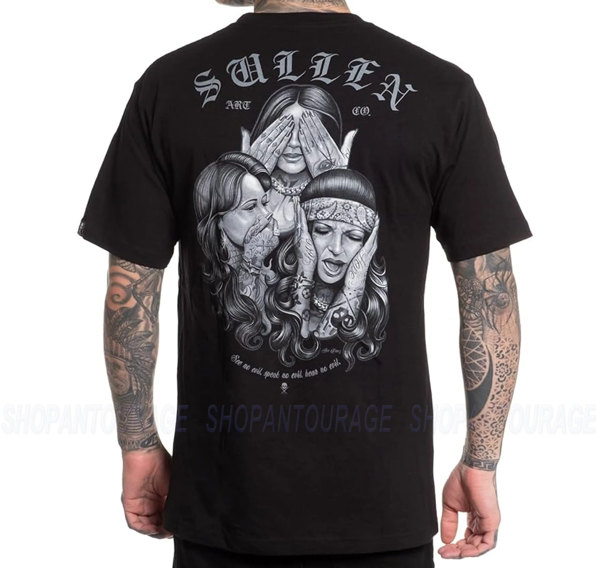 Sullen Art Collective No Evil Standard Fit SCM6883 Short Sleeve Men`s T-shirt