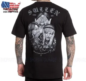 Sullen Art Collective No Evil Standard Fit SCM6883 Short Sleeve Men`s T-shirt