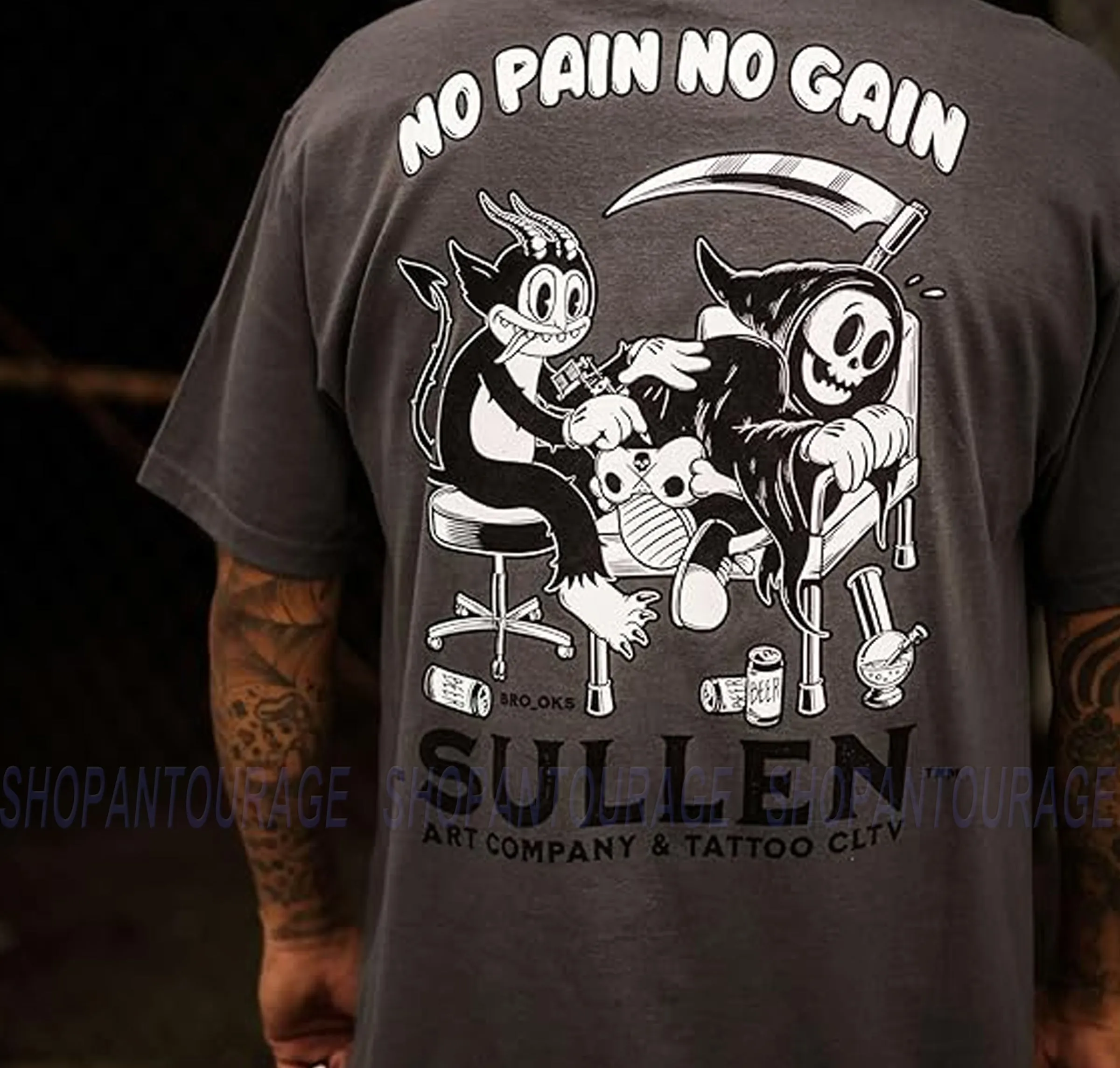 Sullen Art Collective No Pain Standard Fit SCM5206 Short Sleeve Men`s T-shirt