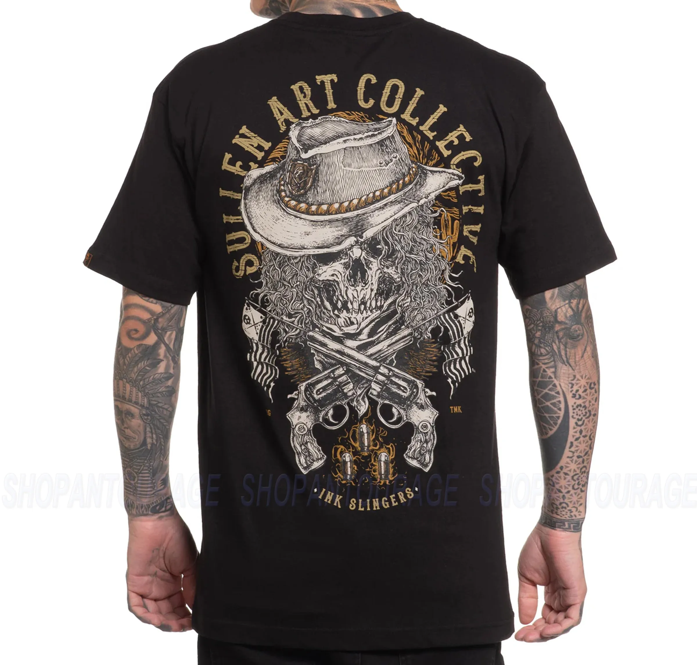 Sullen Art Collective Outlaw Standard Fit SCM7021 New Short Sleeve Men`s T-shirt