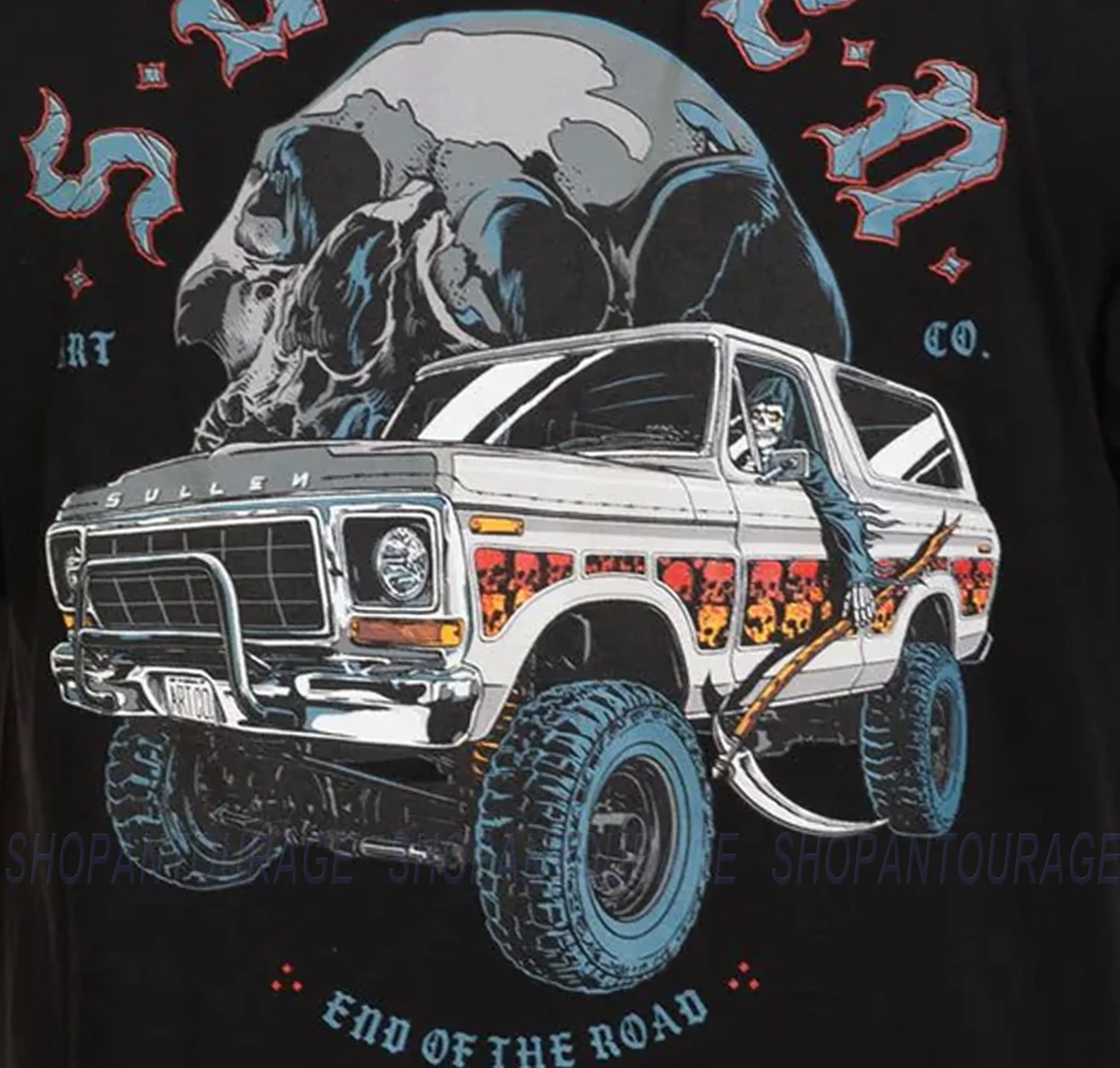 Sullen End Of The Road Premium Fit SCM6545 New Short Sleeve T-shirt For Men