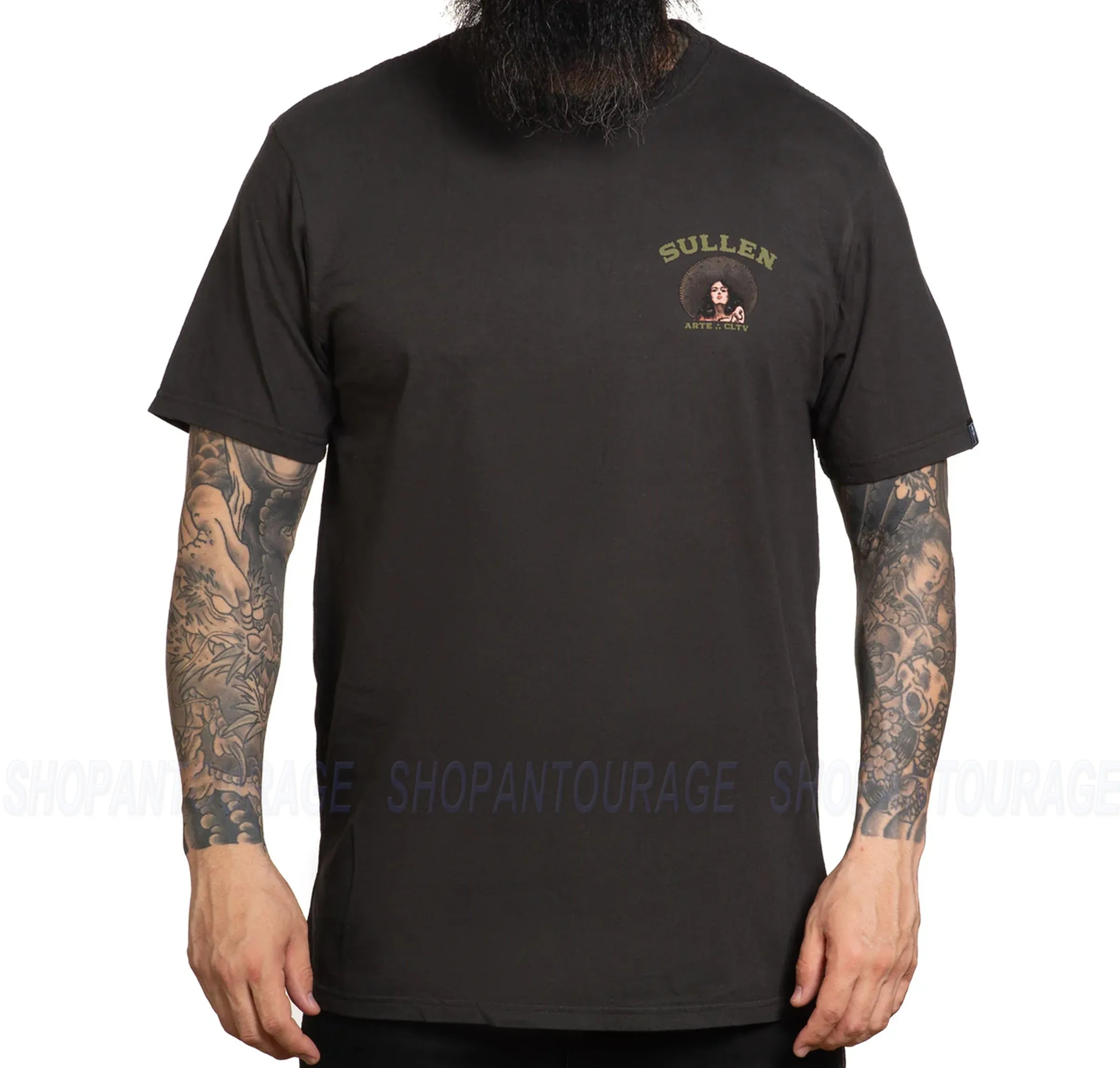 Sullen Guns Blazing Premium Fit SCM6701 Short Sleeve T-shirt For Men | 2 Colors