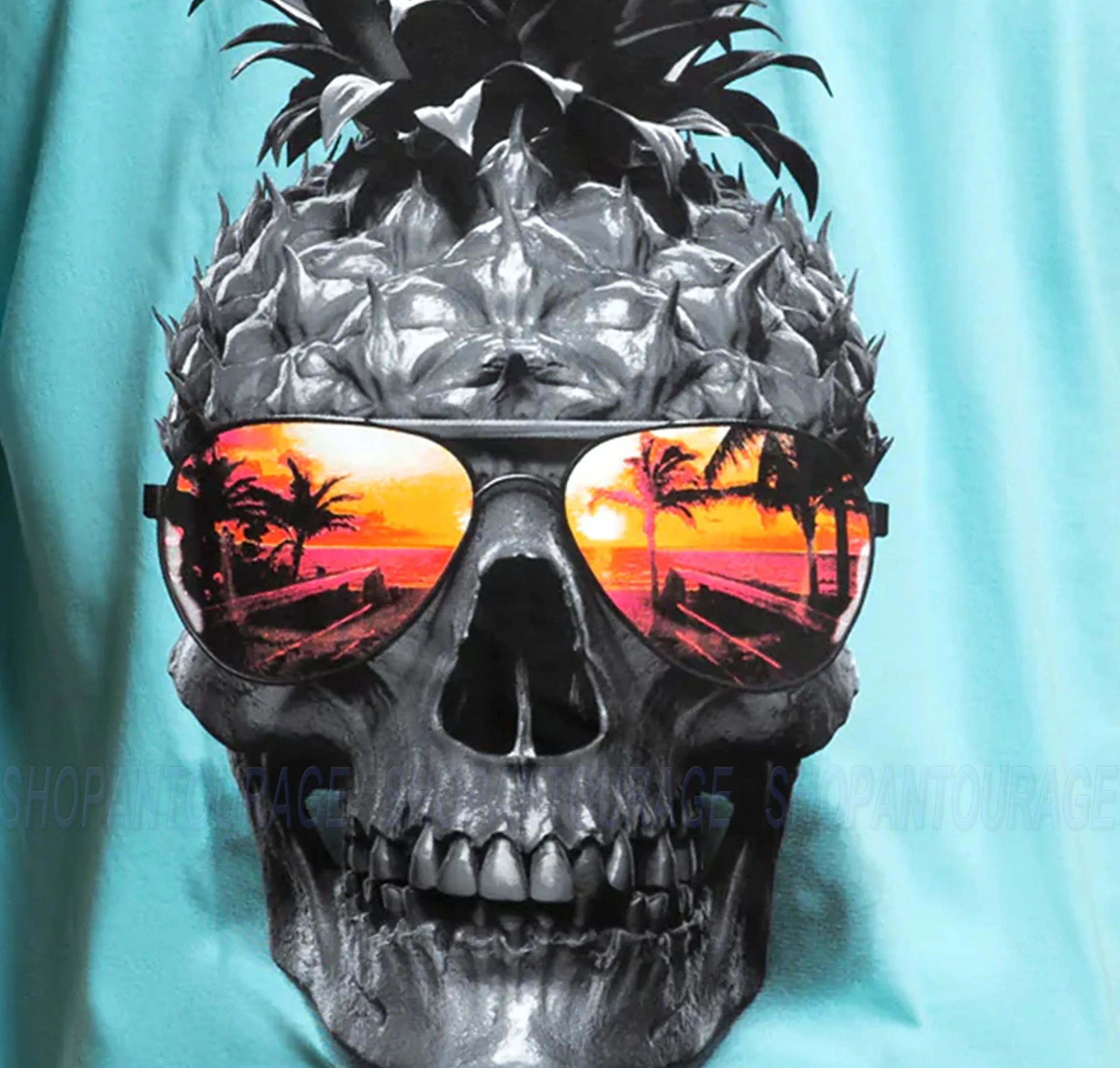 Sullen Pineapple Paradise SCM4340 Premium Short Sleeve Tattoo T-shirt for Men | 2 Colors
