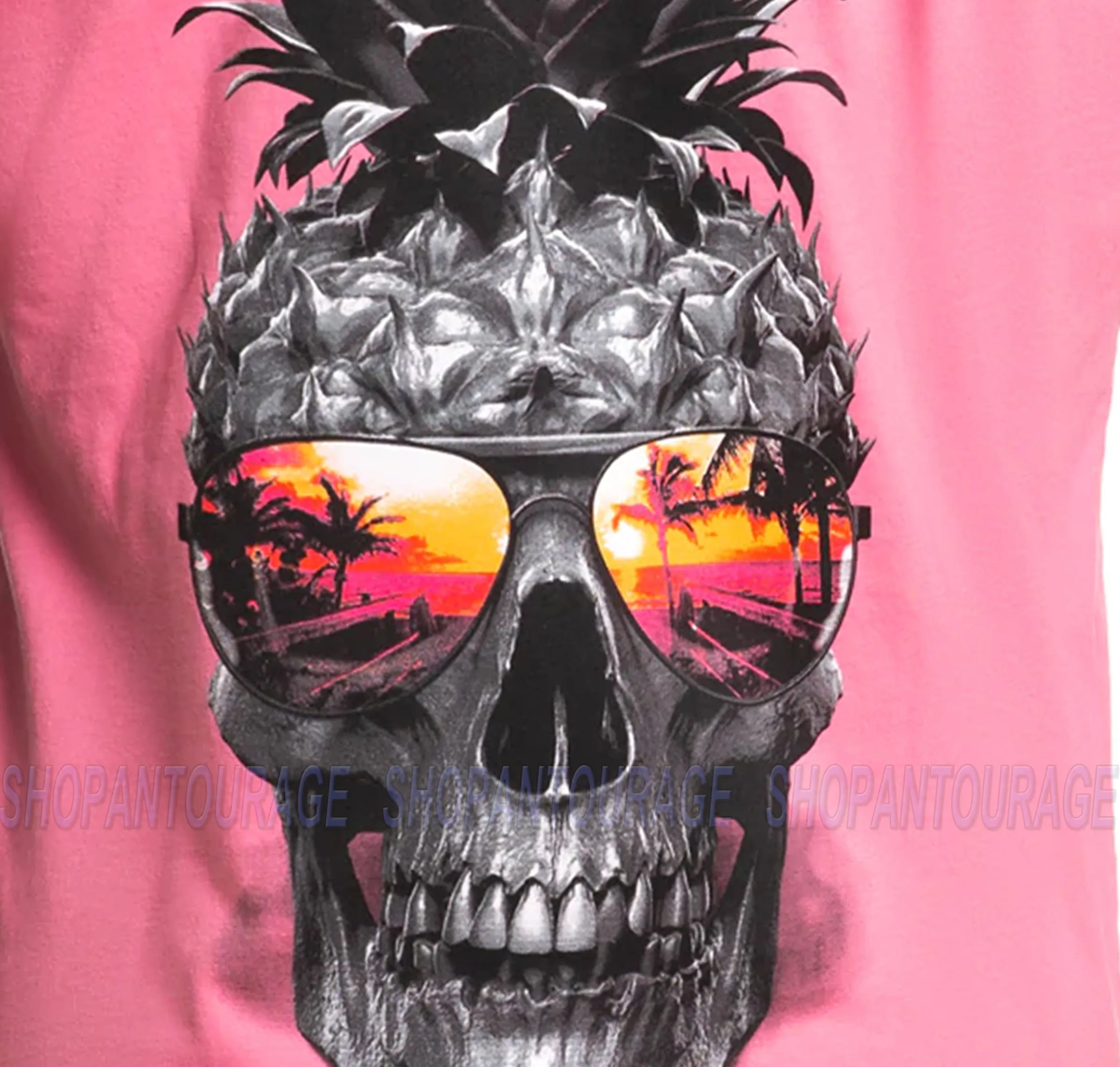 Sullen Pineapple Paradise SCM4340 Premium Short Sleeve Tattoo T-shirt for Men | 2 Colors