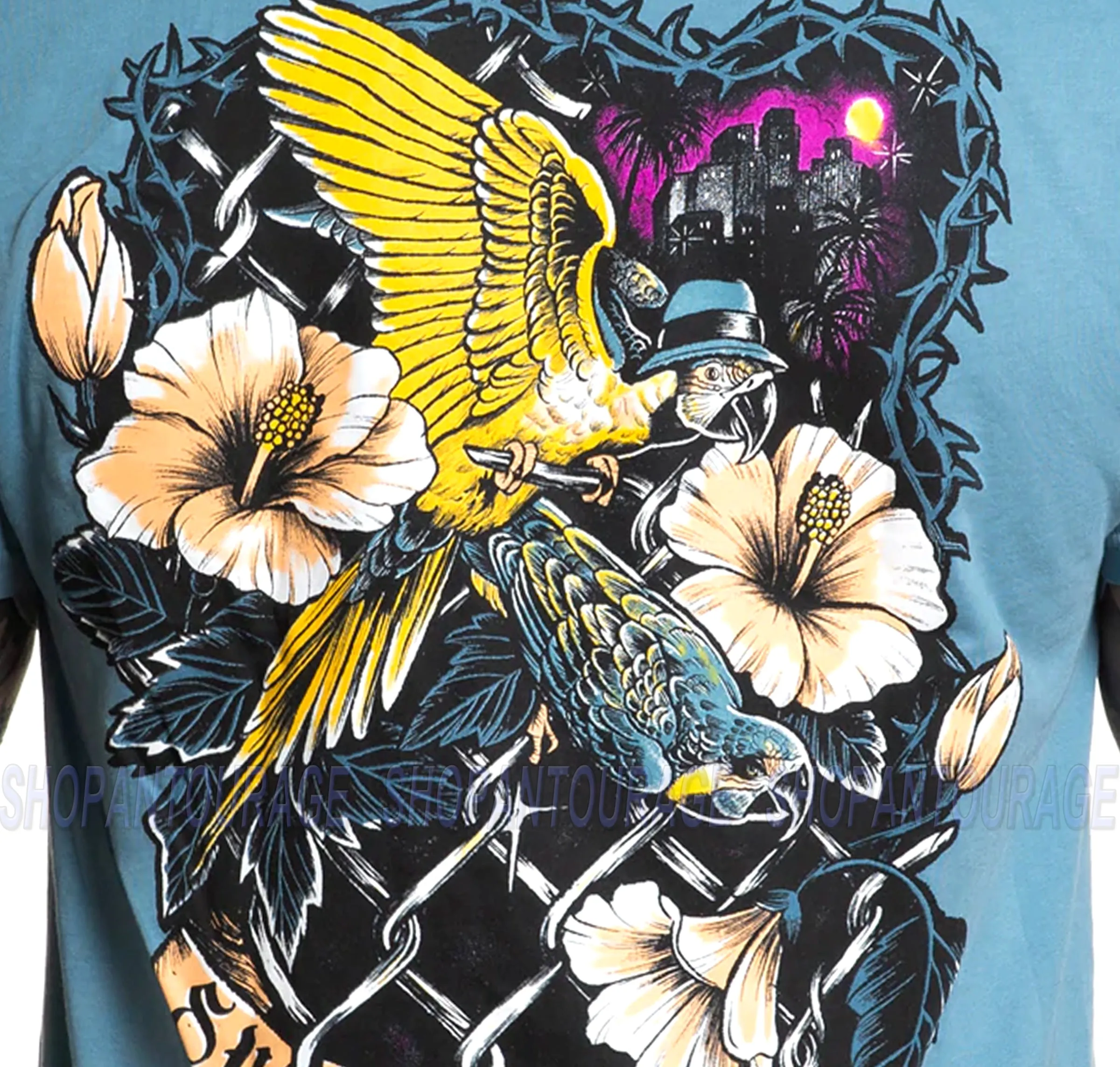 Sullen Still Of The Night SCM4358 Premium Short Sleeve Tattoo T-shirt for Men