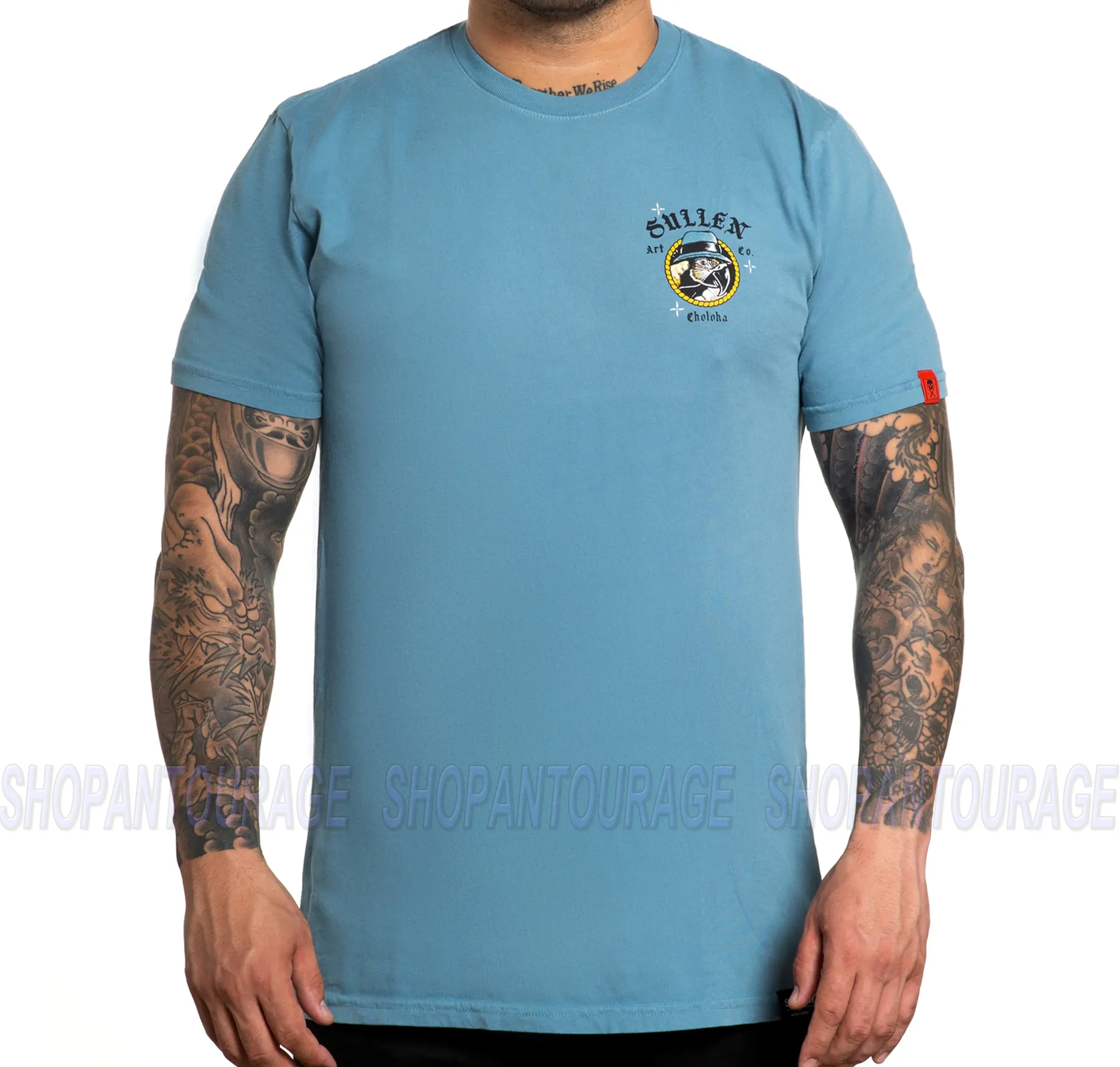Sullen Still Of The Night SCM4358 Premium Short Sleeve Tattoo T-shirt for Men