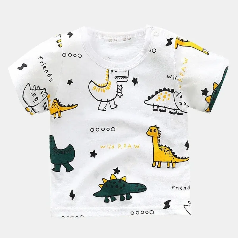 Summer Cartoon Short Sleeve T Shirts
