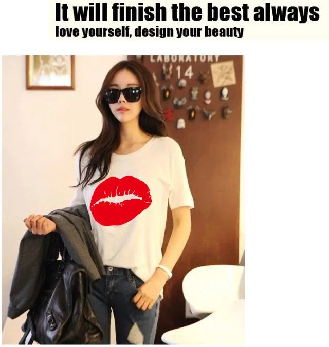 Summer White T-Shirt Slim Look Student Casual Matching Fitting Tops Short Sleeve Women T-Shirt