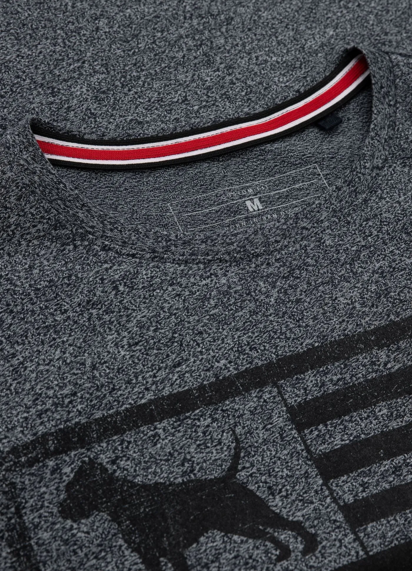 T-Shirt Custom Fit Pitbull USA - Gray