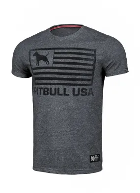 T-Shirt Custom Fit Pitbull USA - Gray