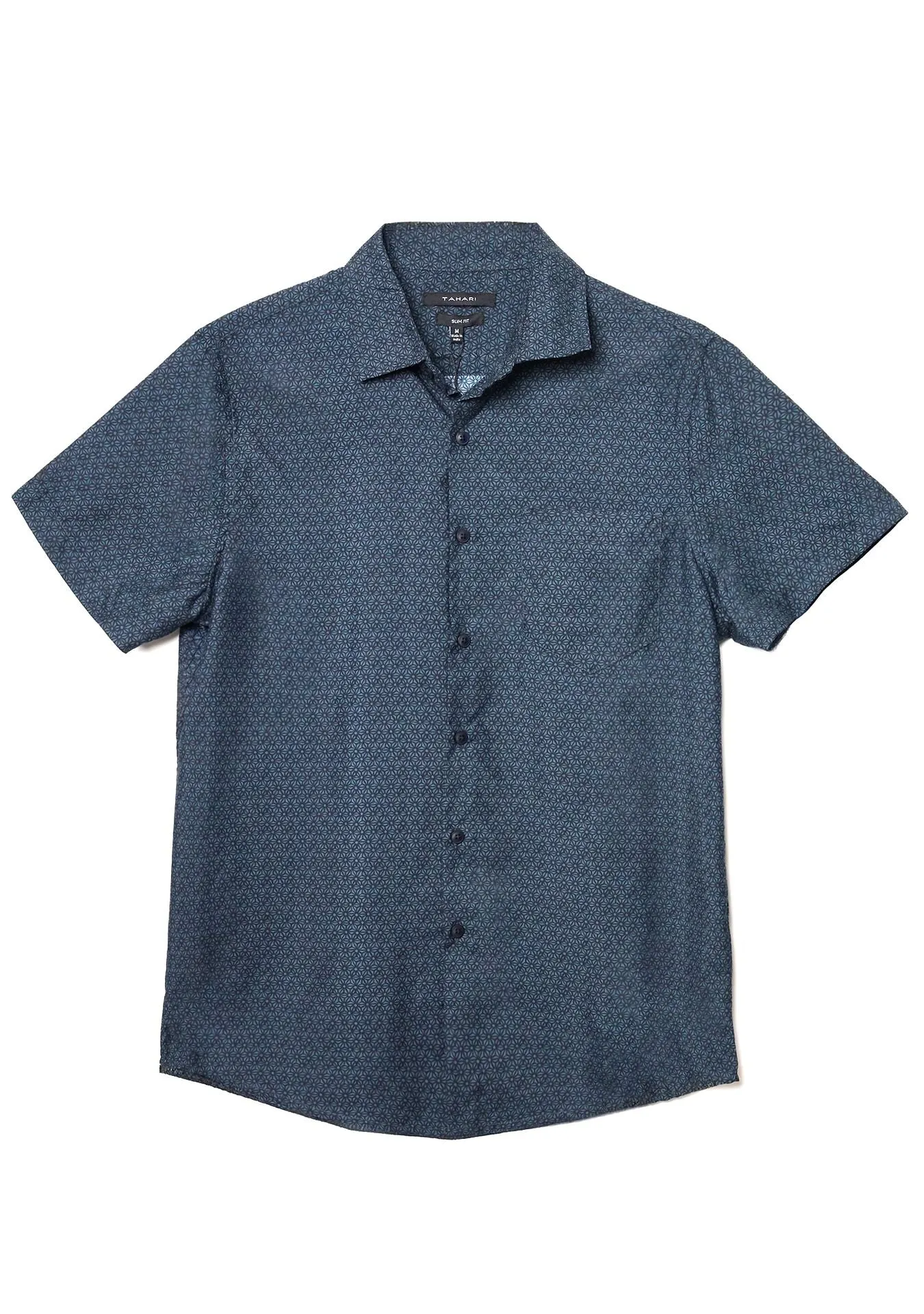 Tahari Sueded Short-Sleeve Teagan Print Shirt