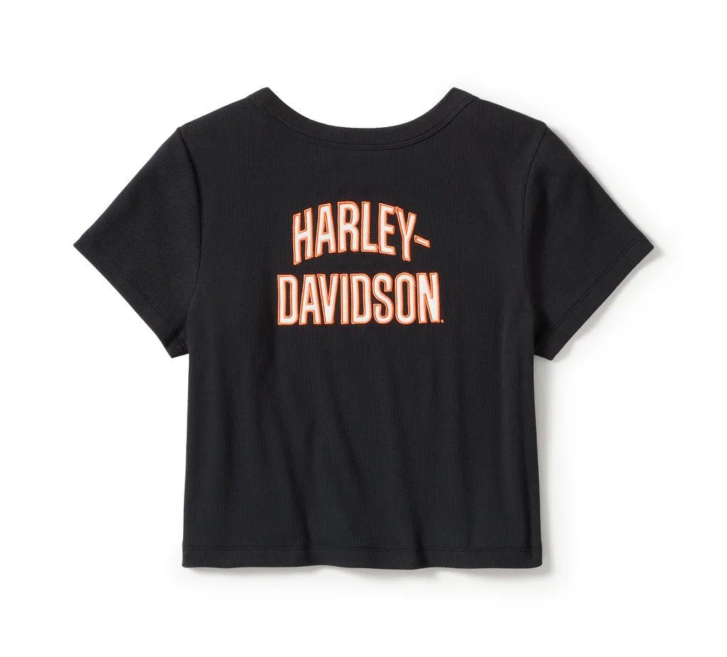 TEE-KNIT,CROPPED,BLACK