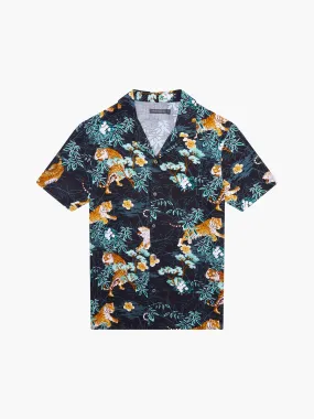 Tiger Bamboo Viscose Short Sleeve Shirt