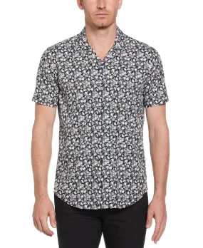 Total Stretch Mini Floral Print Shirt