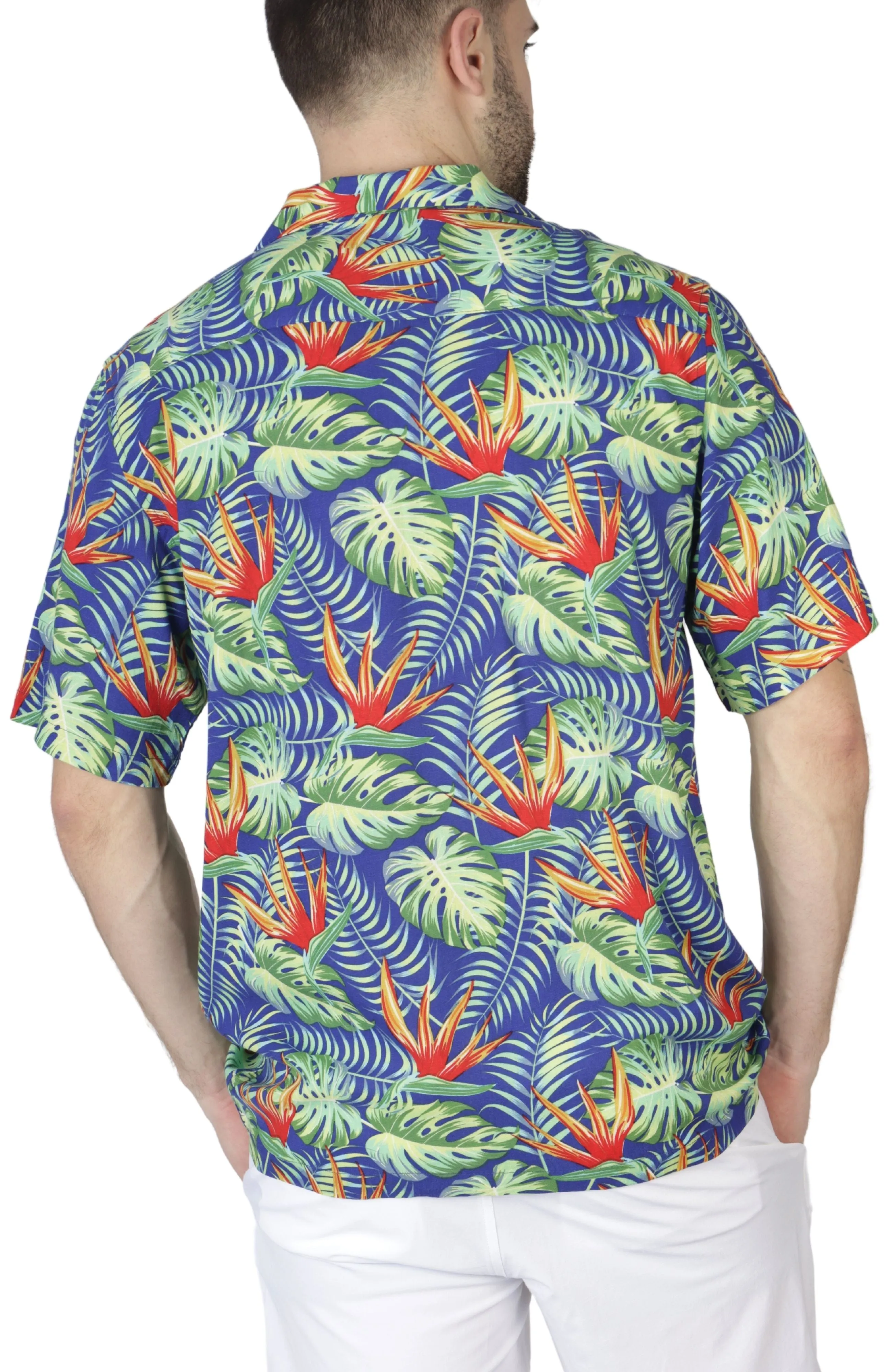 Tropical Floral Short Sleeve Camp Shirt