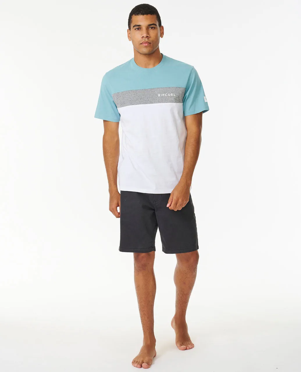 Undertow Panel Tee - Blue/White