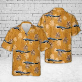 US Air Force F-117A F-117 Nighthawk (Stealth Fighter) "40 Years of Owning the Night" Hawaiian Shirt