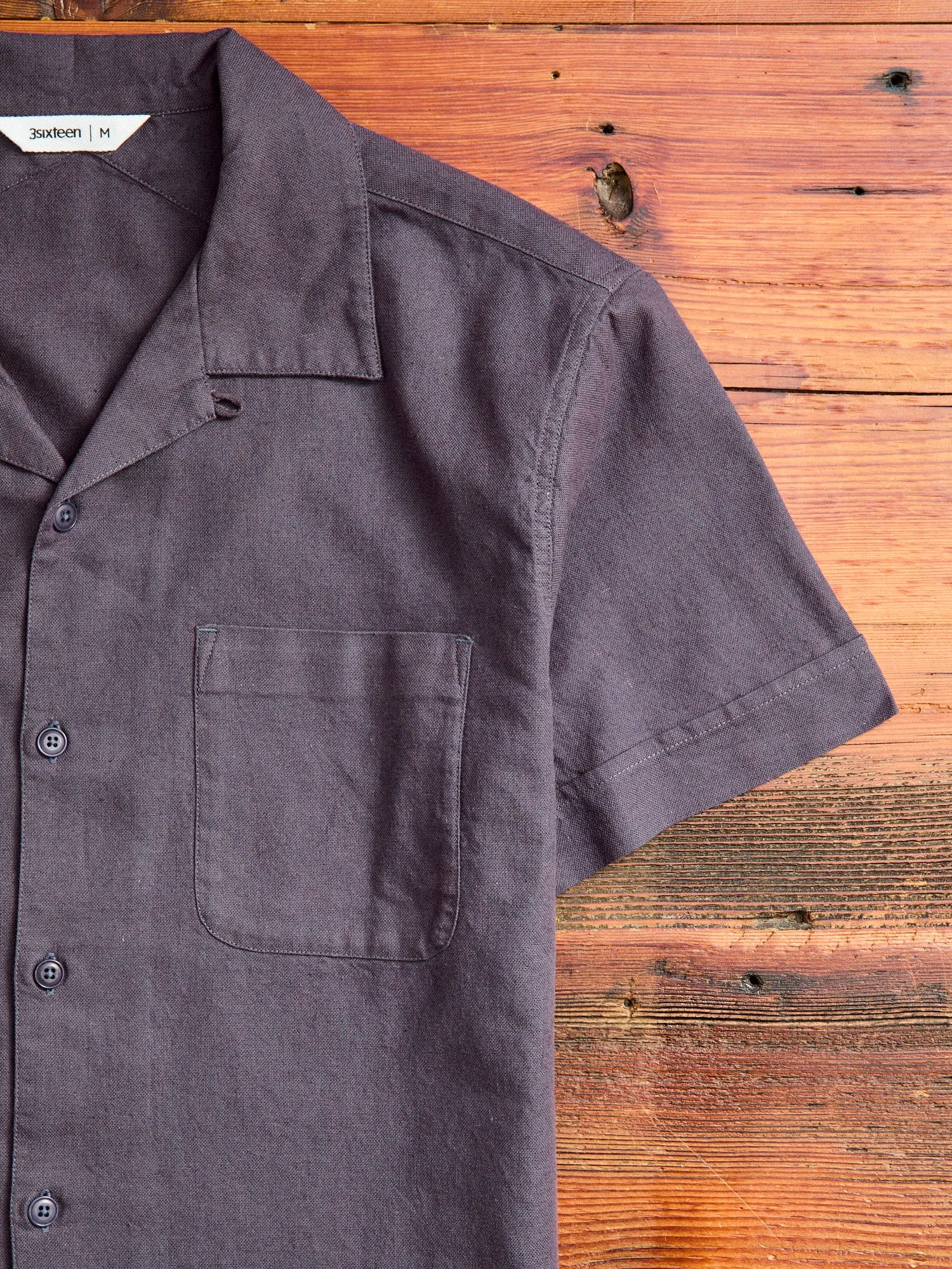 Vacation Shirt in Plum Handstitch