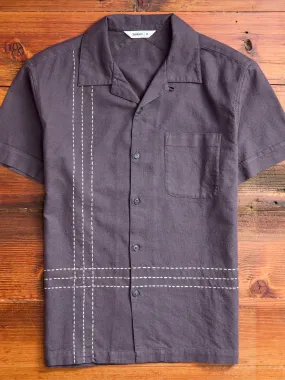 Vacation Shirt in Plum Handstitch