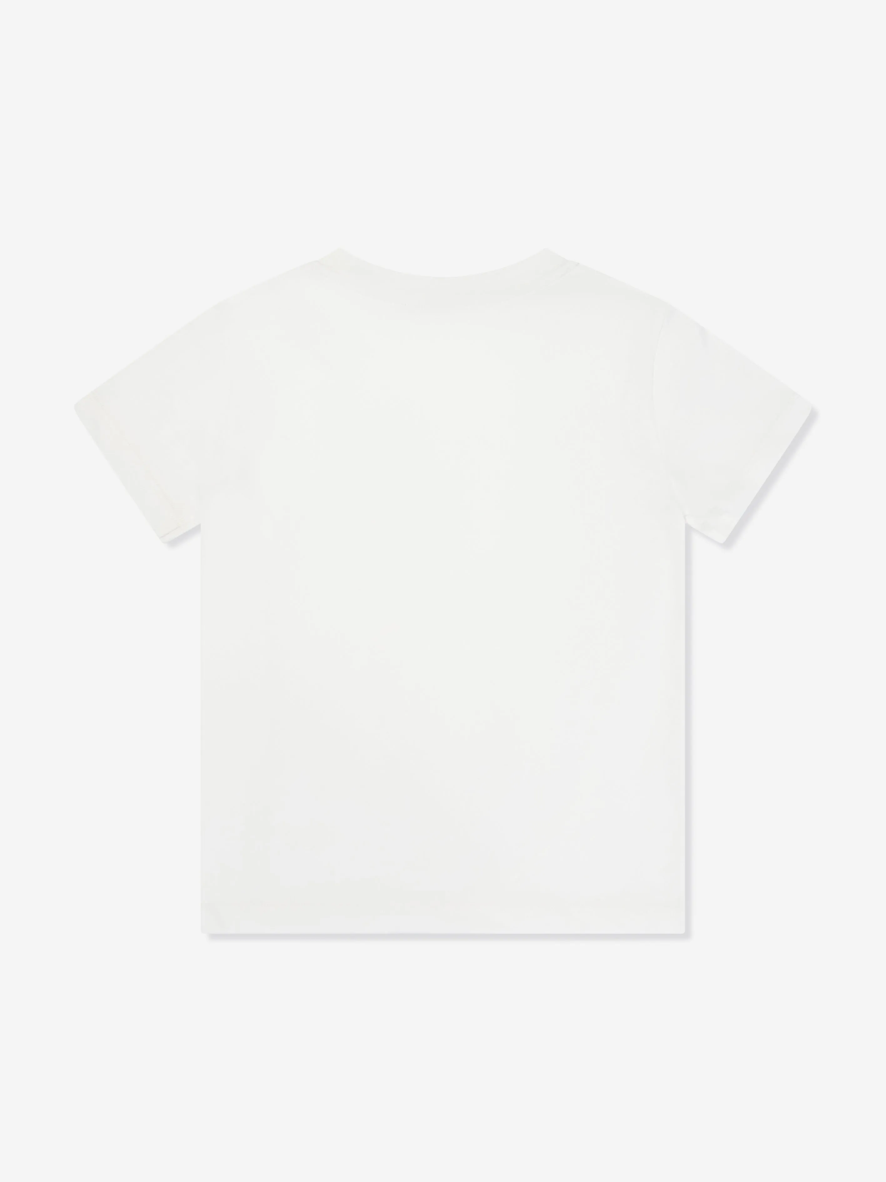 Versace Girls Floral Logo T-Shirt in White
