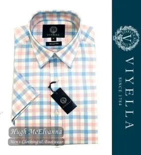 Viyella Short Sleeve Check Shirt Style: VY8534H-526