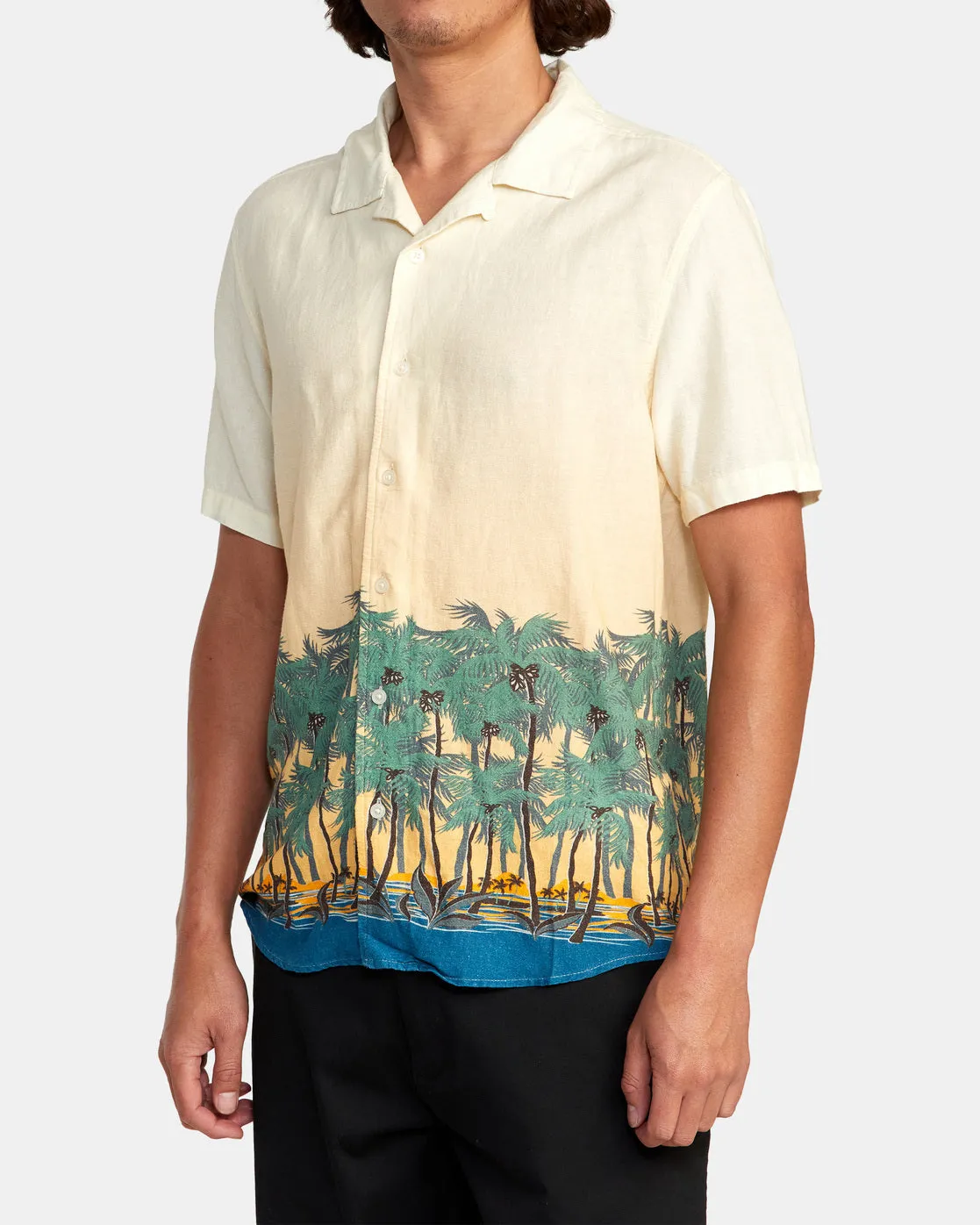 Wasted Palms Short Sleeve Shirt - Buttermilk