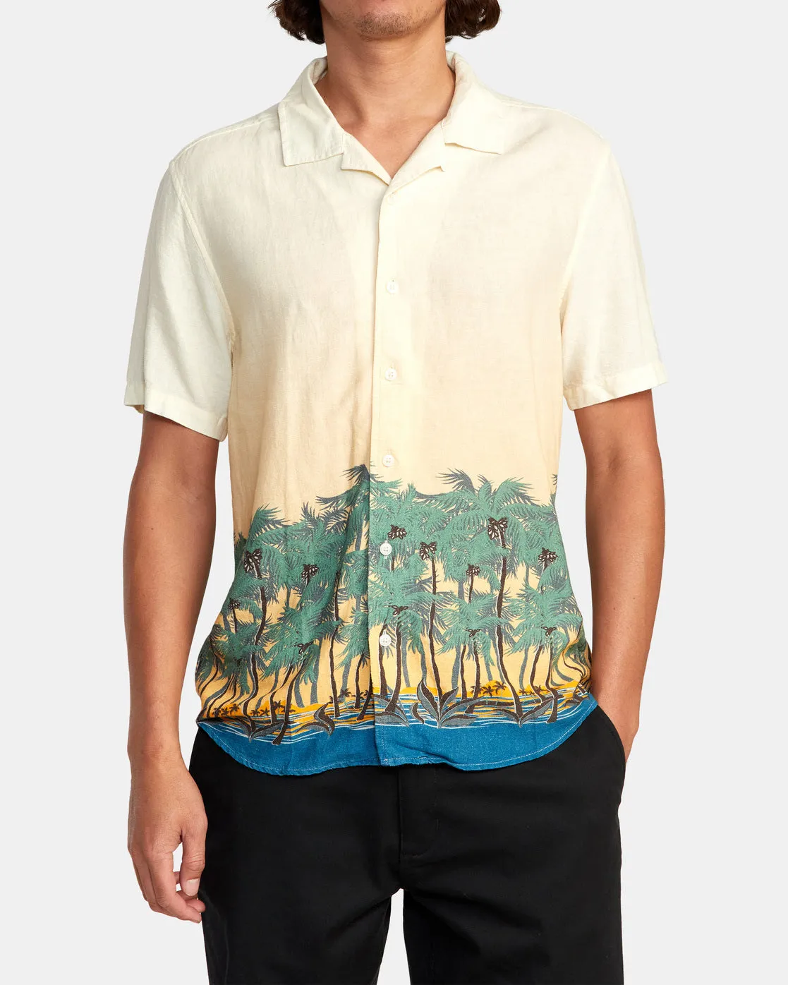 Wasted Palms Short Sleeve Shirt - Buttermilk