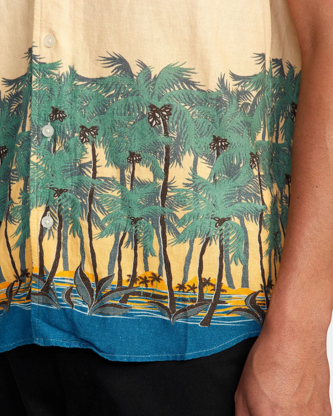 Wasted Palms Short Sleeve Shirt - Buttermilk
