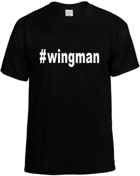 #Wingman Hashtag Unisex T-Shirt Novelty Graphic Tee Shirt