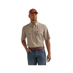 Wrangler Men's Performance Classic Fit Tan Shirt