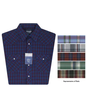 Wrangler Men's Short Sleeve Sport Western Snap Shirt Style 76932PP